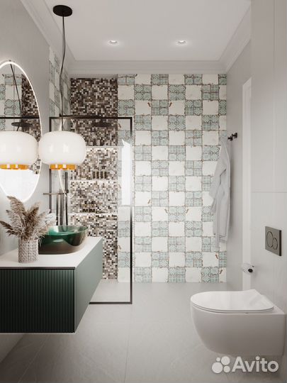 Плитка мозаика стеклянная 