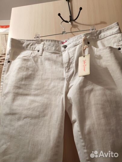 Джинсы белые женские р-р44 европейский(52 русский)