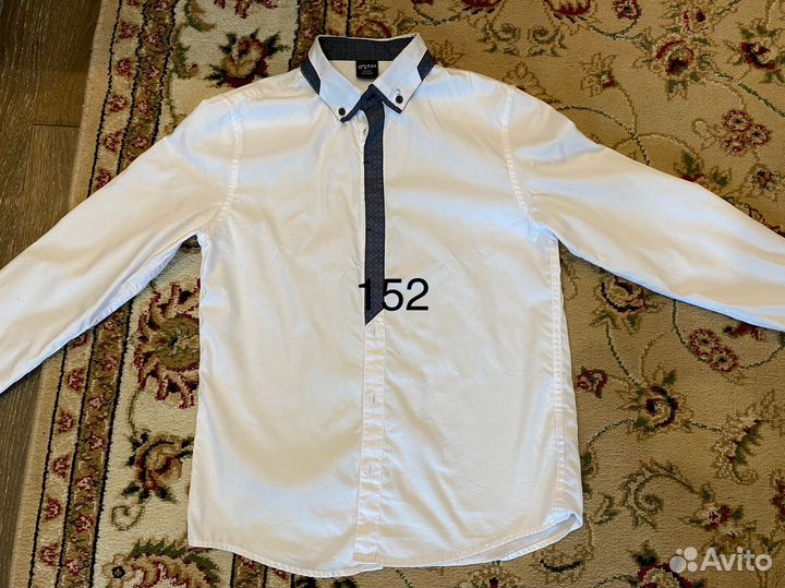 Продам рубашку с длинным рукавом для мальчика 152
