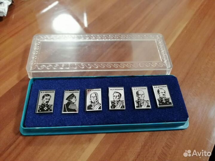Значки. Набор. Русские флотоводцы