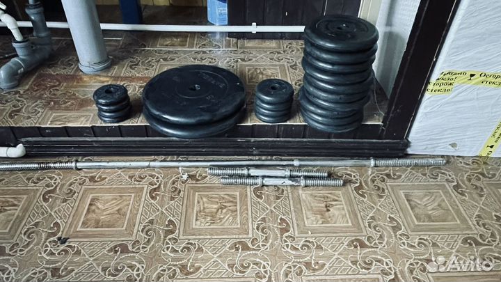 Спортивные блины и гриф