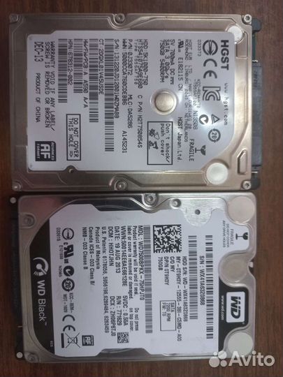 Жесткий диск 2.5 Hdd 500 и 750 Гб