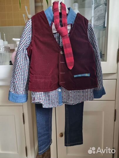 Костюм жилет для мальчика с 2 лет mama's and papas