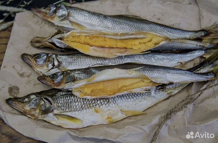 Корюшка вяленая с икрой