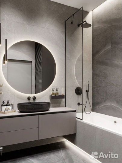 Круглое зеркало с подсветкой