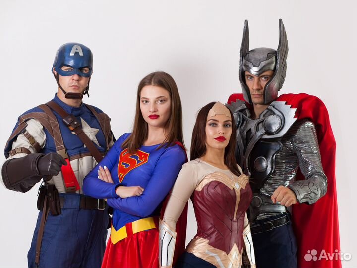 Аниматор Человек Паук, Бэтмен, капитан Америка,Тор