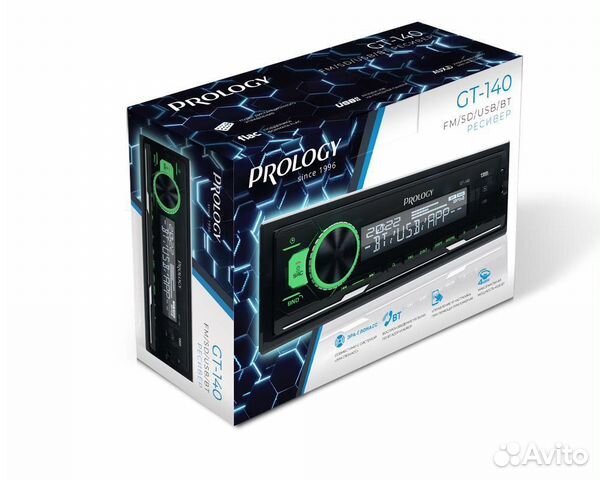 Магнитола 1din Prology GT140 Bluetooth