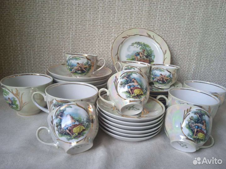 Сервиз чайно- кофейный мадонна/пастушка Дулево