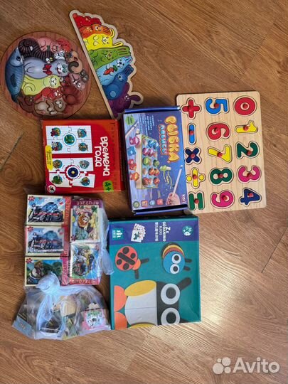 Детские игры развивающие, пазлы