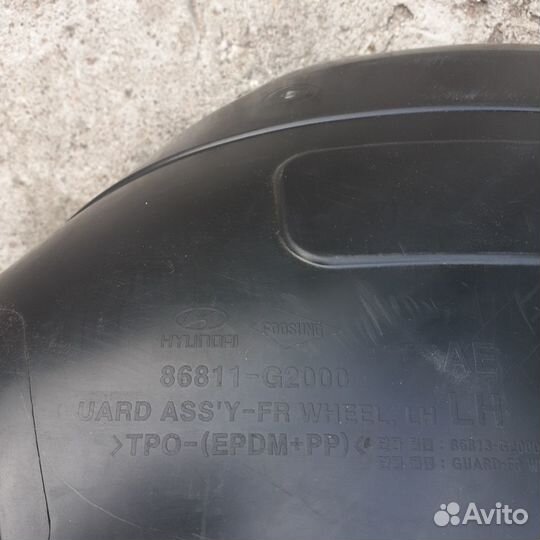 Подкрылок передний левый hyundai ioniq