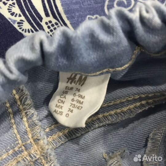 Джинсы и поло h&m 74 размер