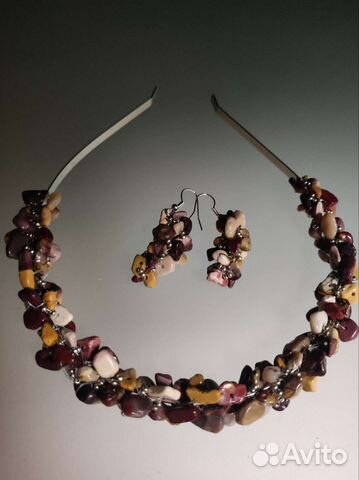 Ободок, серьги