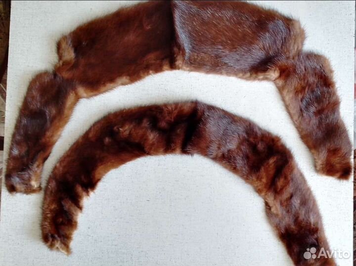 Винтажный норковый воротник