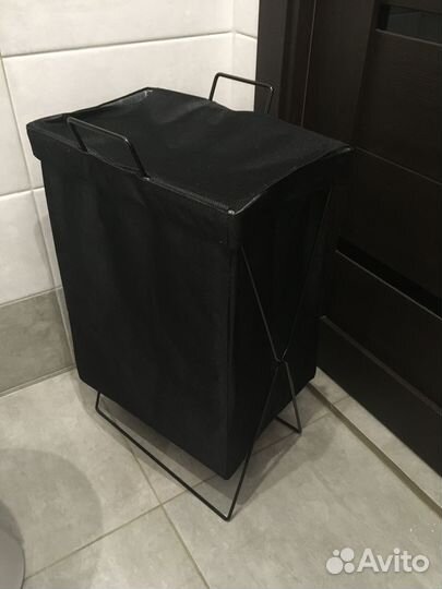 Корзина для белья черная новая