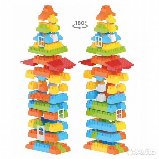 Конструктор из 130 деталей в пакете