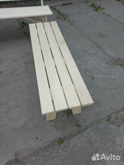 Скамейка из осины