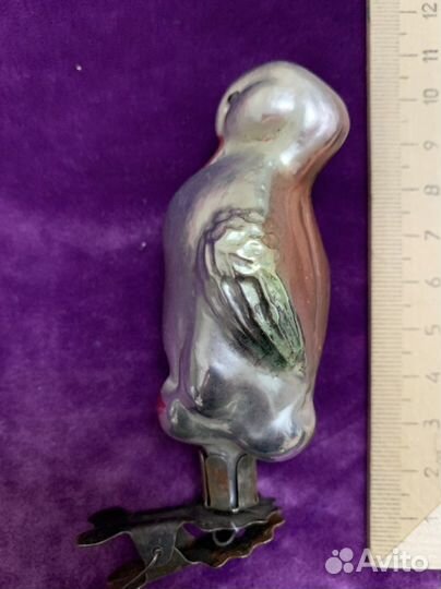 Елочные игрушки СССР на прищепке. Гусь