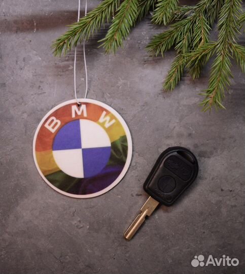 Подарочный набор bmw значок, арома, ключ