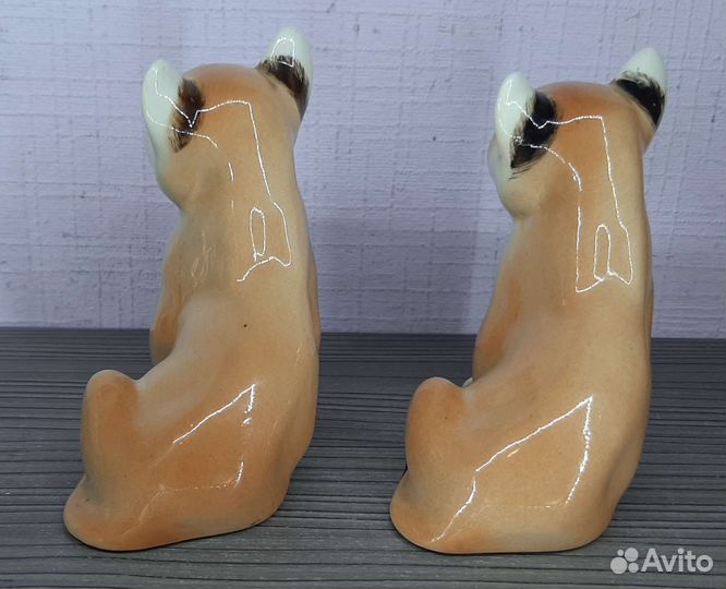 Фарфоровая статуэтка львенок лфз