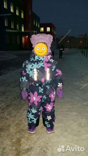 Зимний комбинезон для девочки на 2-3 года в отличн
