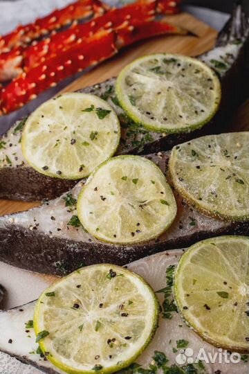 Стейки палтуса