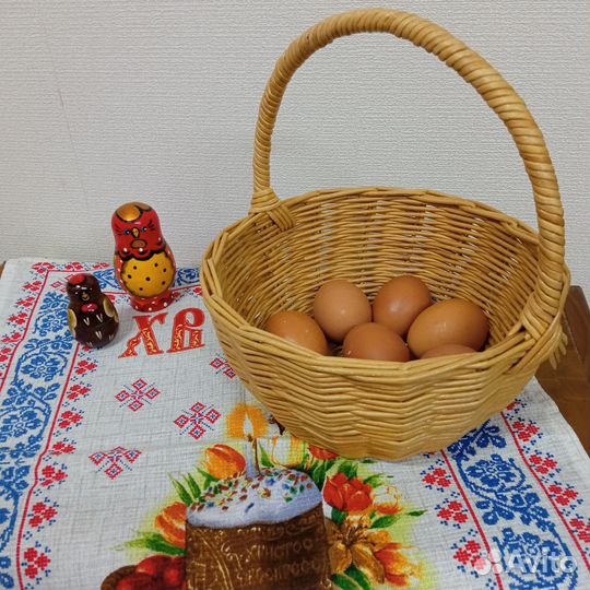 Пасхальная корзина Круглая