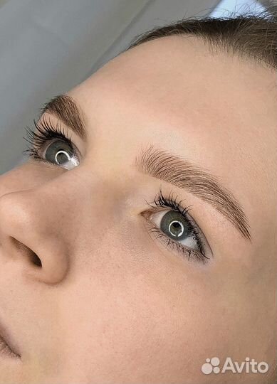 Брови окрашивание ламинирование коррекция