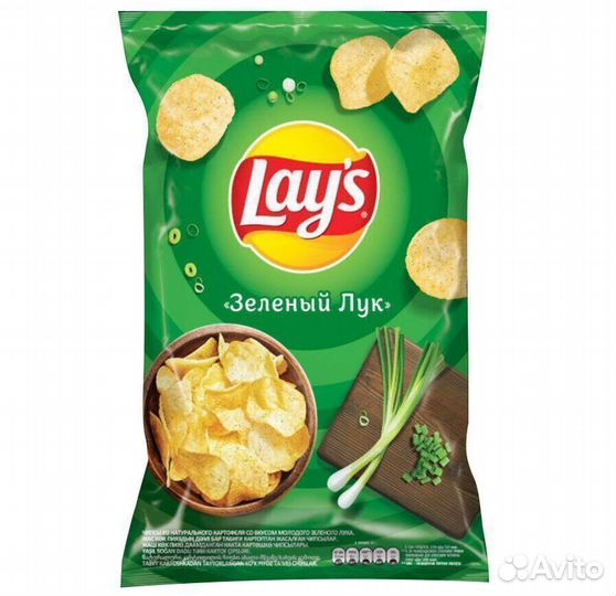 Опт - Чипсы LAY'S Зелёный лук 140г
