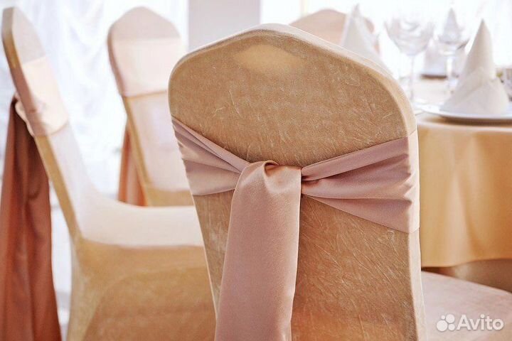 Бант кофейный на стул