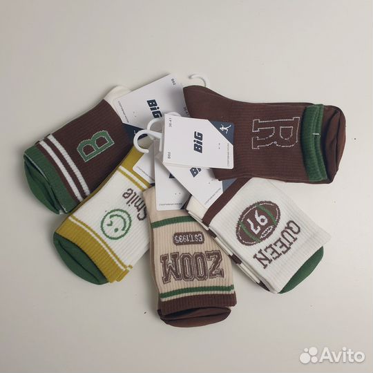 Высокие носки с надписями BiG