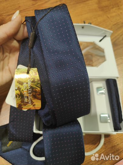 Набор галстук, запонки, платок