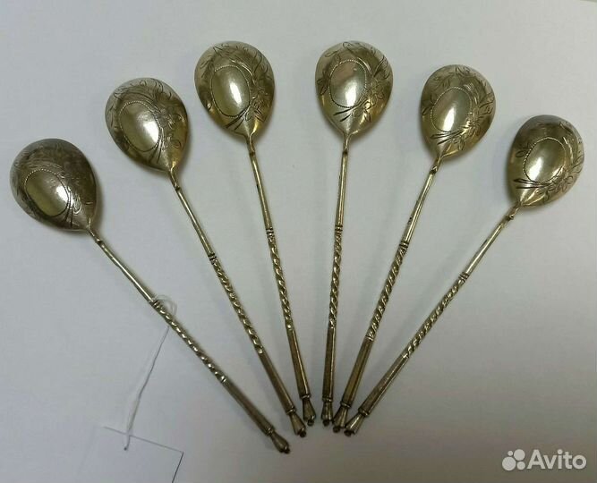 Антиквариат. Серебряные ложки 1899-1908г