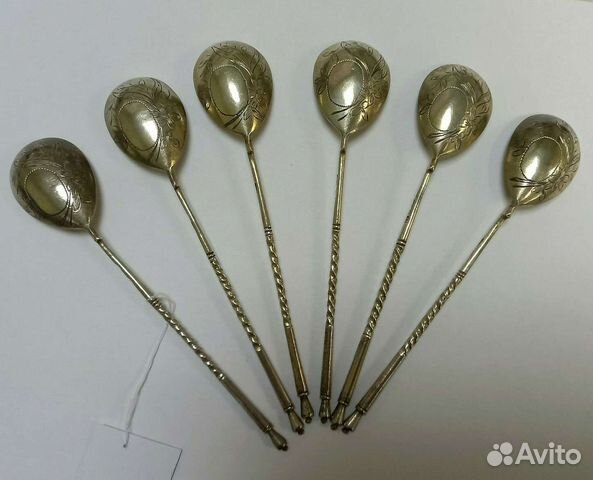Антиквариат. Серебряные ложки 1899-1908г