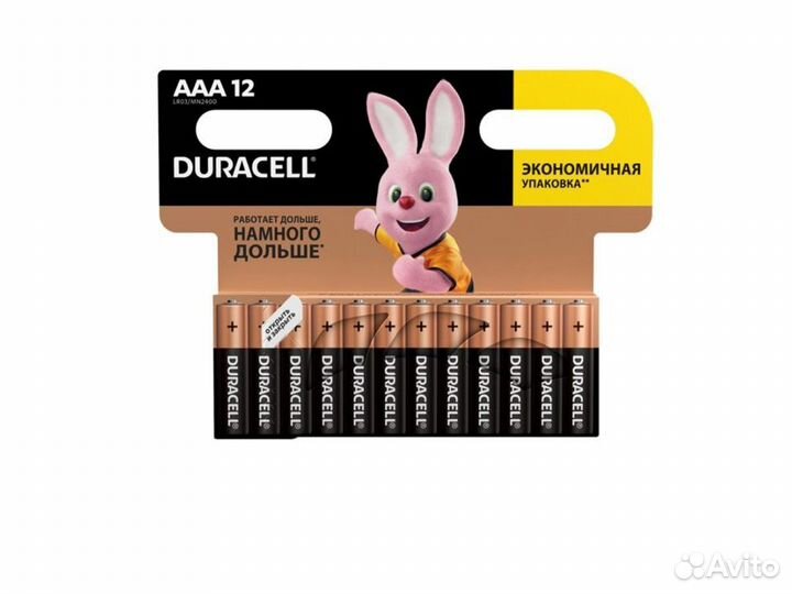 Батарейка duracell (AAA-LR3) 12 шт