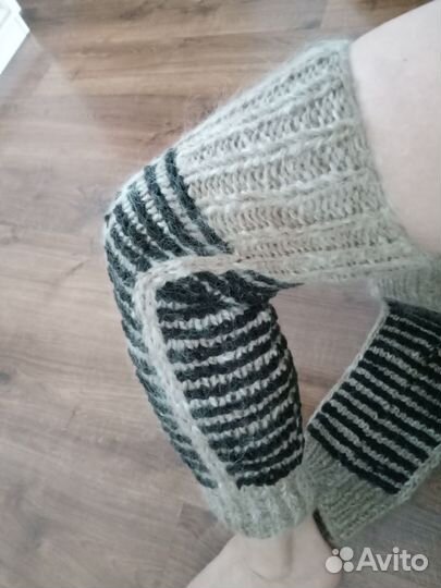 Наколенники из натуральной овечьей шерсти