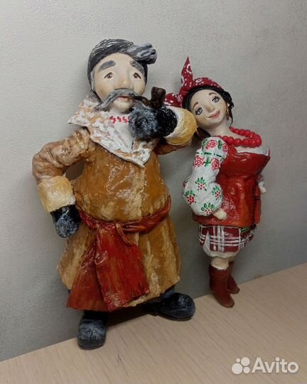 Ватные елочные игрушки от