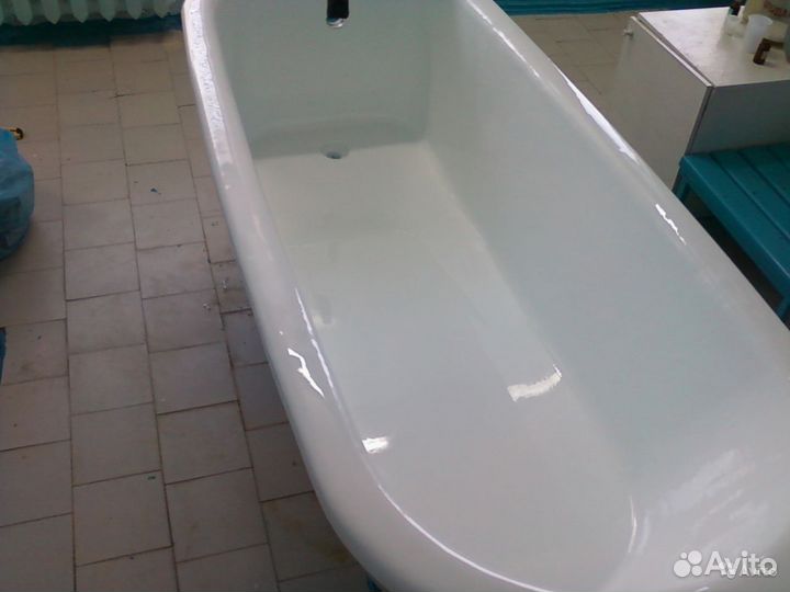 Реставрация ванн и поддонов. Наливная ванна
