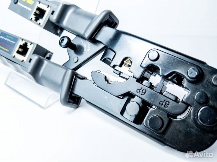 Обжимные клещи для RJ-45 Enternet, прозвонка тест