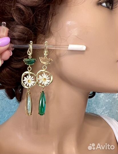 Длинные серьги