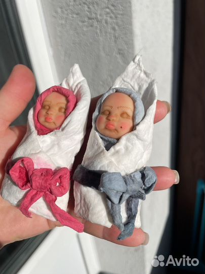 Ватные елочные игрушки