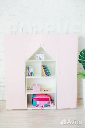 Детский шкаф стеллаж в разных цветах
