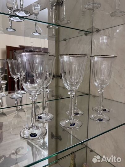 Бокалы богемское стекло