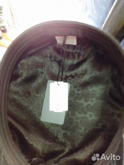 Фуражка картуз кожаный AiS новая. Белая бежевая