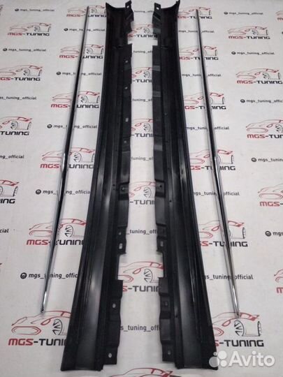 Пороги на Mercedes Benz s-class amg стиль long 222