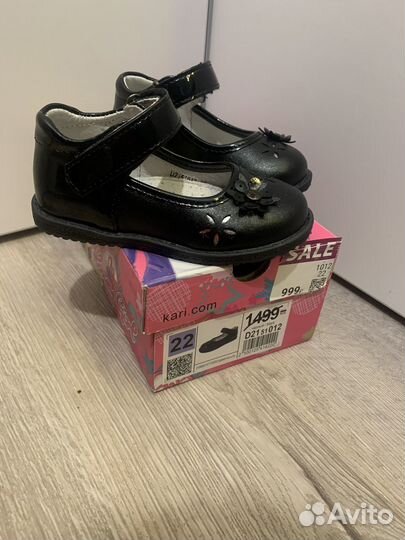Новые туфли для девочки 22 размер