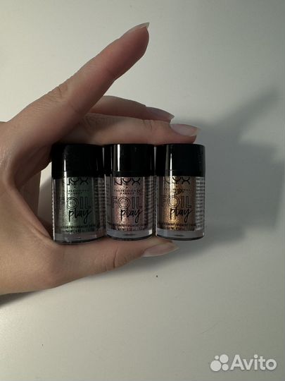 Nyx foil play тени пигменты для макияжа глаз