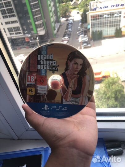 Диск на ps4 gta 5