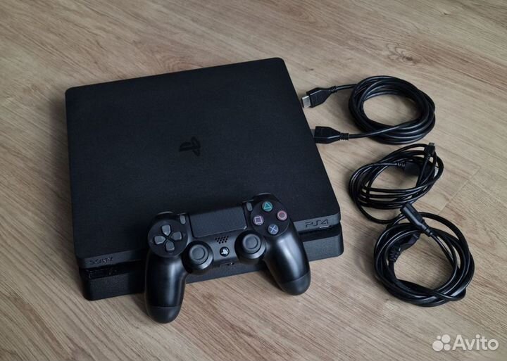 Sony PS4 Slim + игра Watch Dogs 2