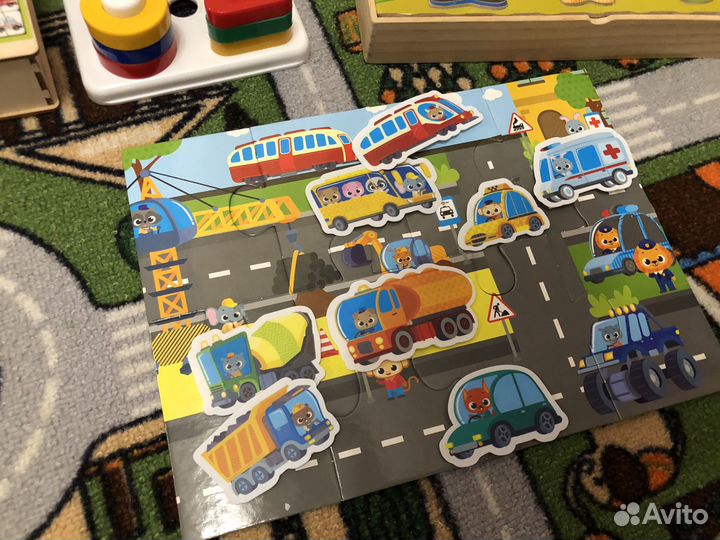 Деревянные развивающие игрушки пакетом