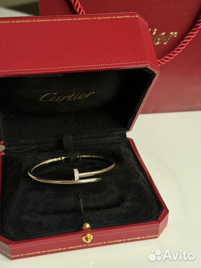 Браслет Cartier гвоздь золотой с бриллиантами